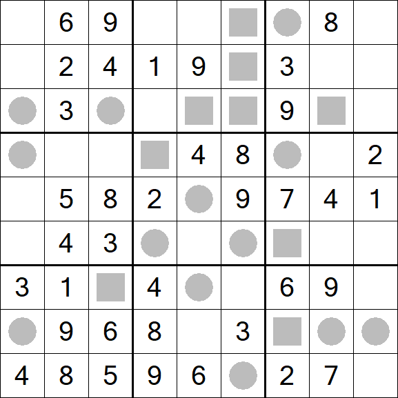 Even-Odd Sudoku - Einfach