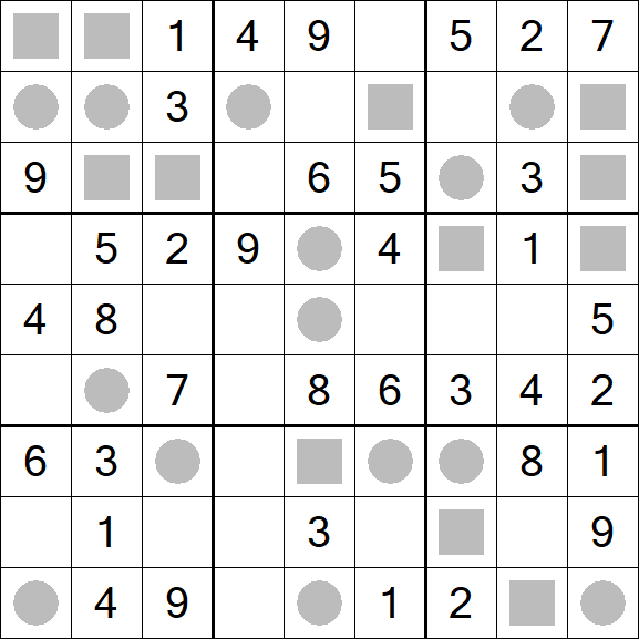 Even-Odd Sudoku - Einfach