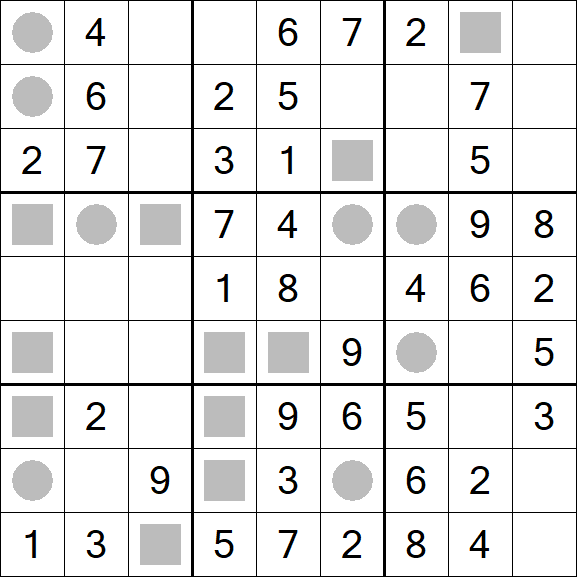 Even-Odd Sudoku - Einfach