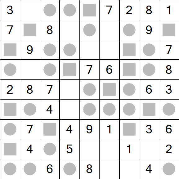 Even-Odd Sudoku - Einfach