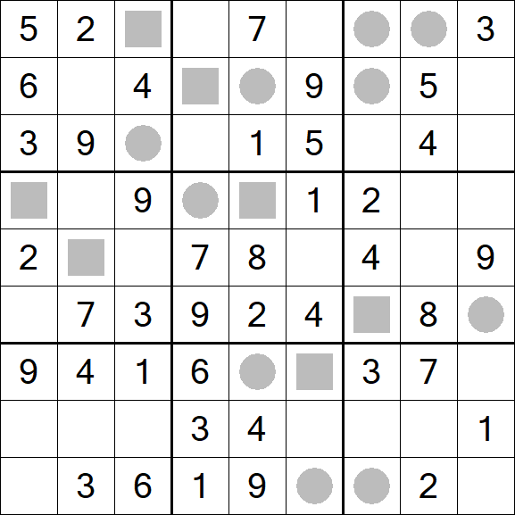 Even-Odd Sudoku - Einfach