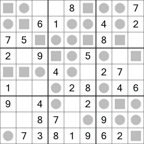 Even-Odd Sudoku - Einfach