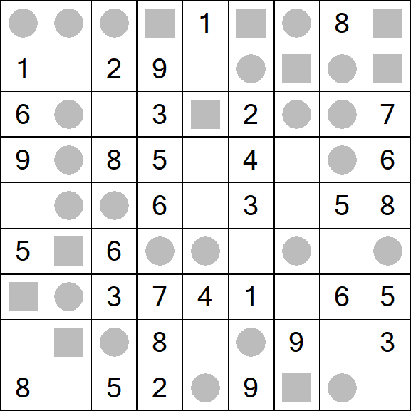 Even-Odd Sudoku - Einfach