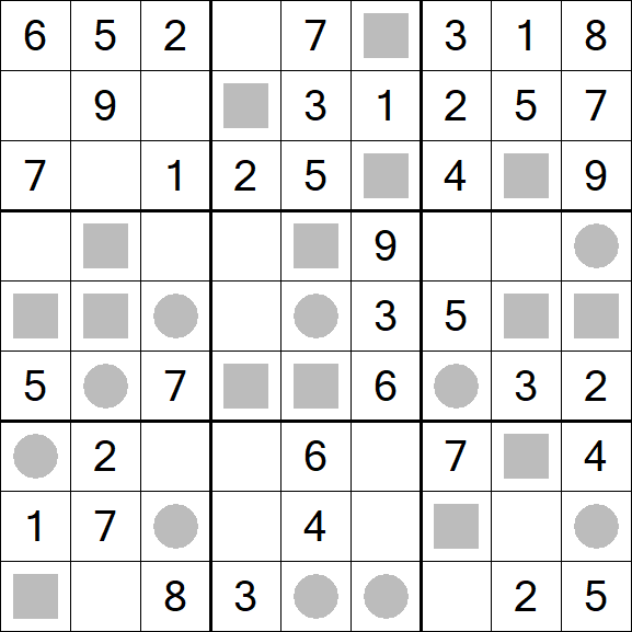 Even-Odd Sudoku - Einfach