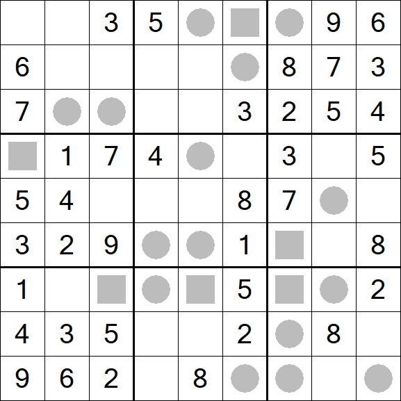 Even-Odd Sudoku - Einfach