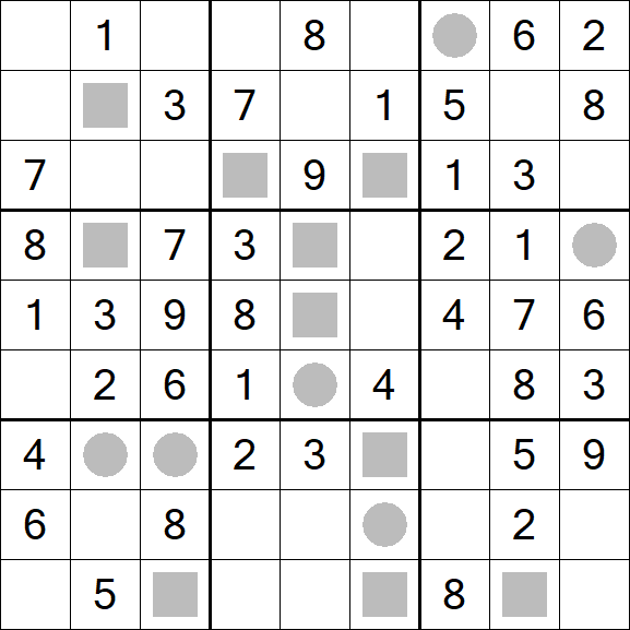 Even-Odd Sudoku - Einfach