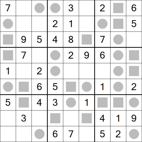 Even-Odd Sudoku - Einfach