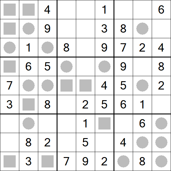 Even-Odd Sudoku - Einfach