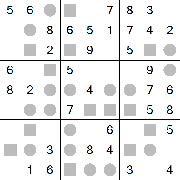 Even-Odd Sudoku - Einfach
