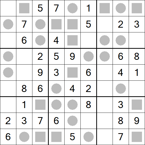 Even-Odd Sudoku - Einfach