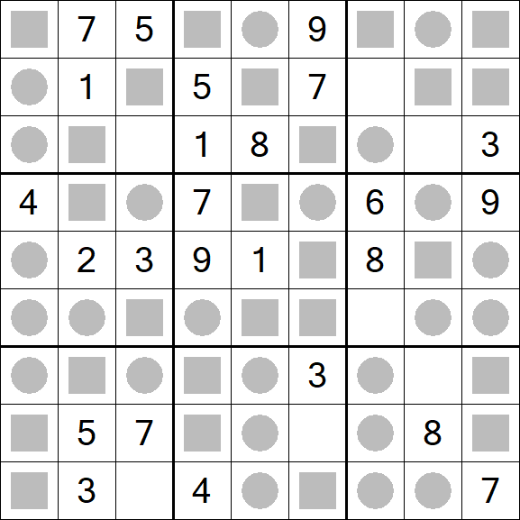 Even-Odd Sudoku - Einfach