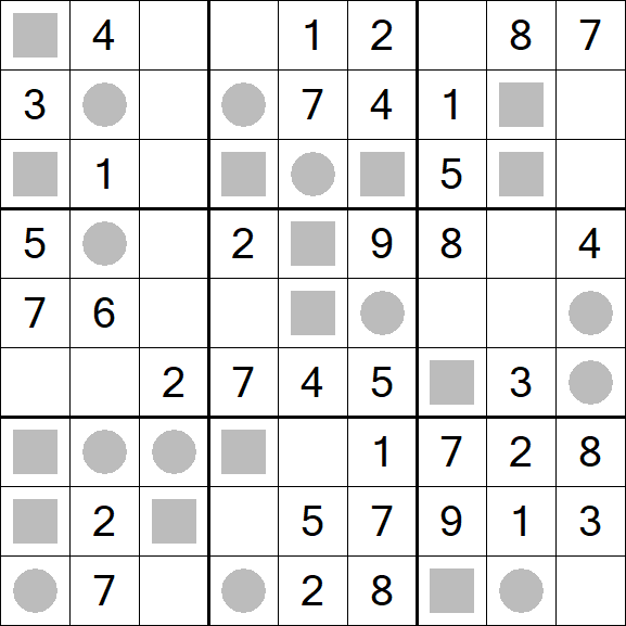 Even-Odd Sudoku - Einfach