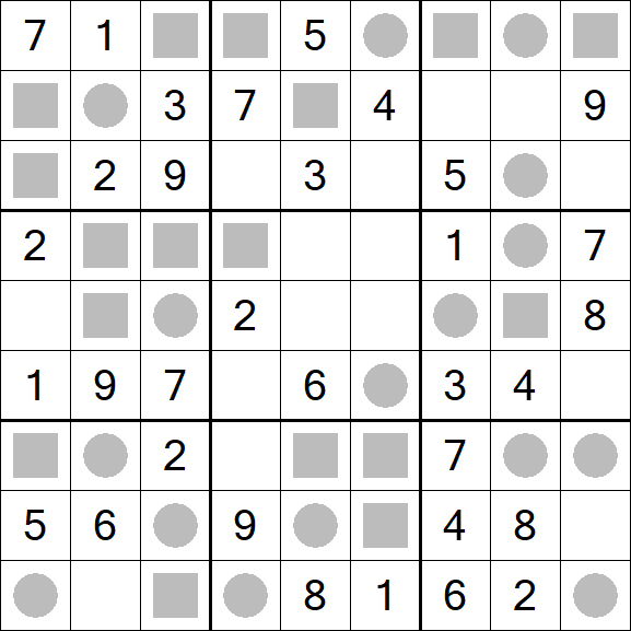 Even-Odd Sudoku - Einfach