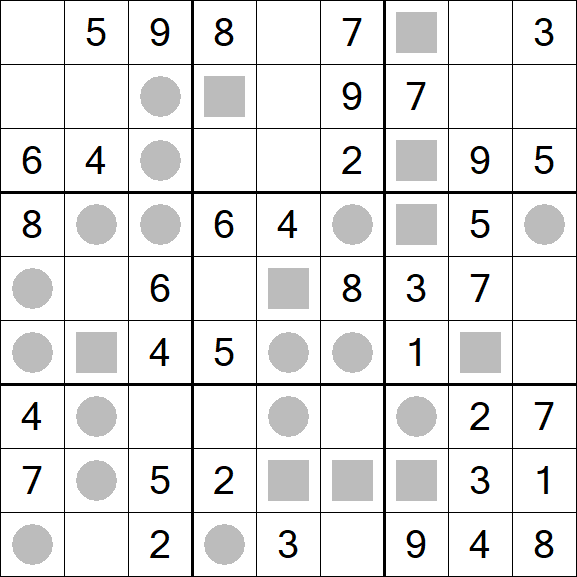 Even-Odd Sudoku - Einfach
