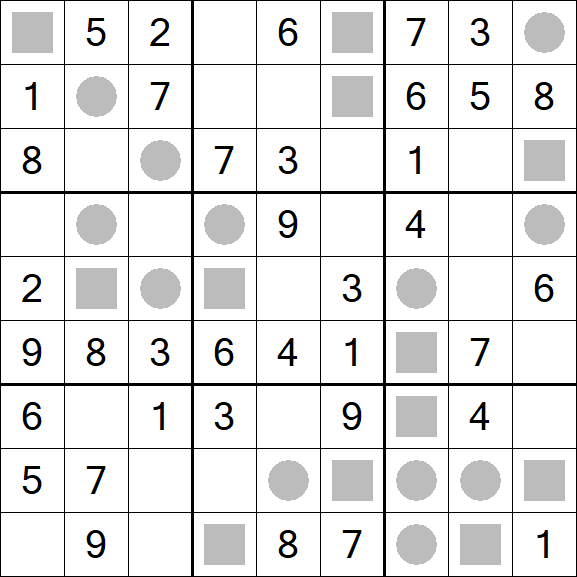 Even-Odd Sudoku - Einfach