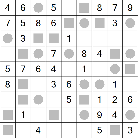 Even-Odd Sudoku - Einfach