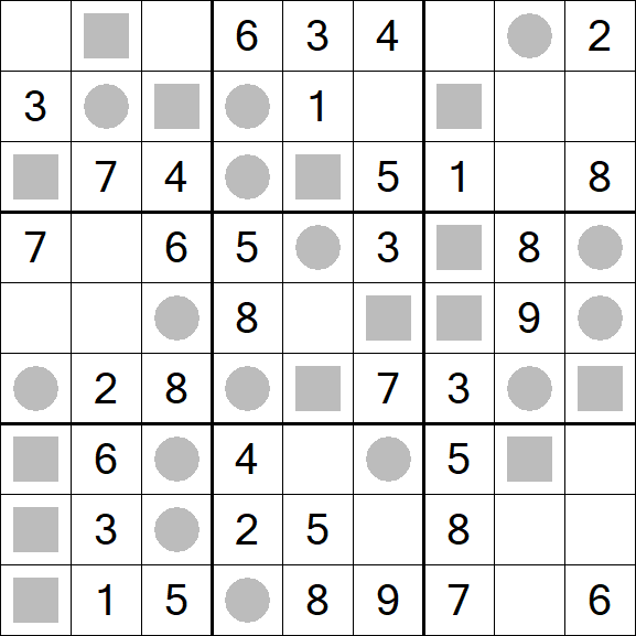 Even-Odd Sudoku - Einfach