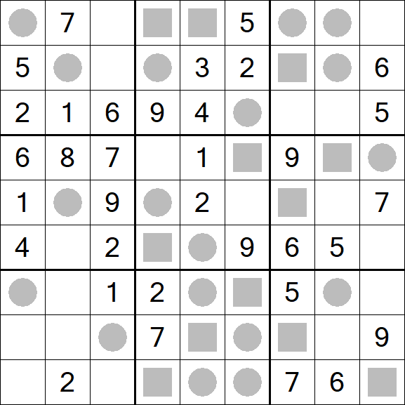 Even-Odd Sudoku - Einfach