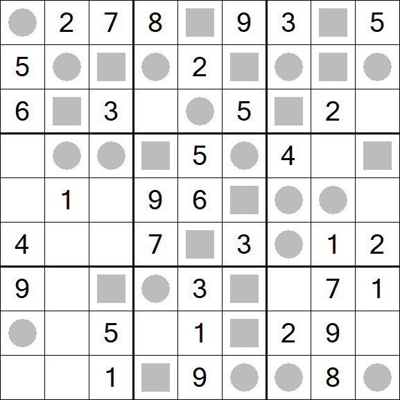 Even-Odd Sudoku - Einfach