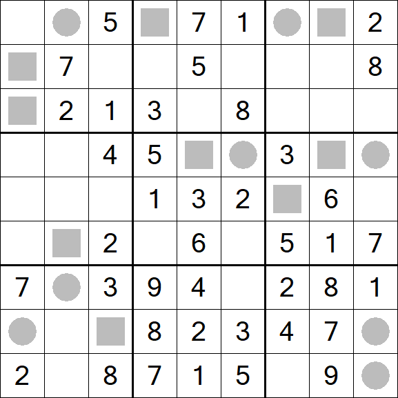 Even-Odd Sudoku - Einfach