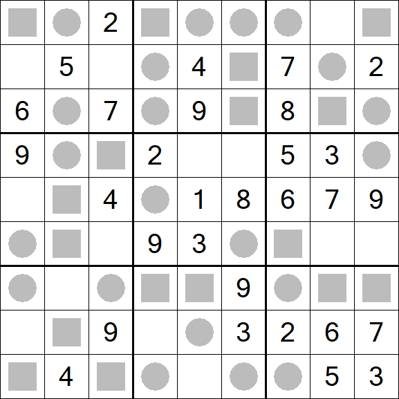 Even-Odd Sudoku - Einfach