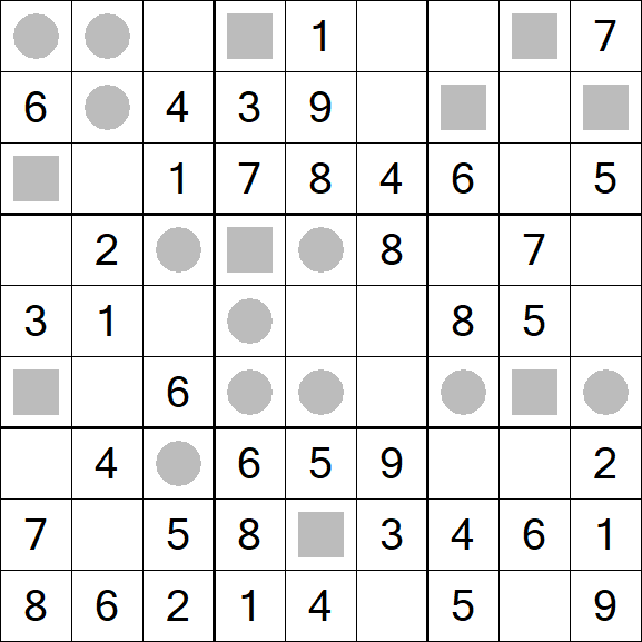Even-Odd Sudoku - Einfach