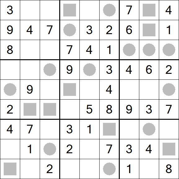 Even-Odd Sudoku - Einfach