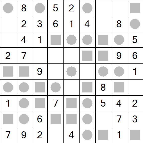 Even-Odd Sudoku - Einfach
