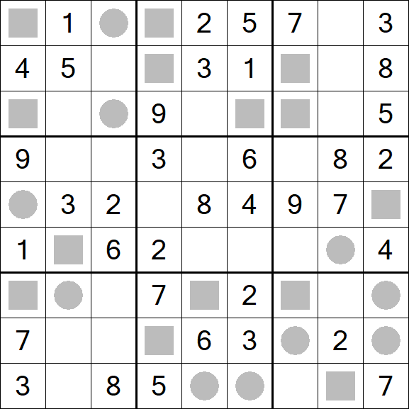 Even-Odd Sudoku - Einfach
