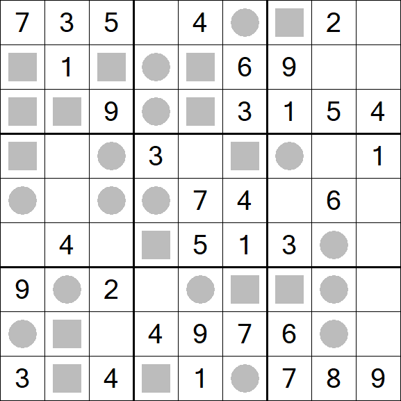 Even-Odd Sudoku - Einfach