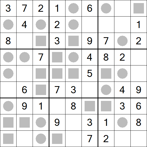 Even-Odd Sudoku - Einfach