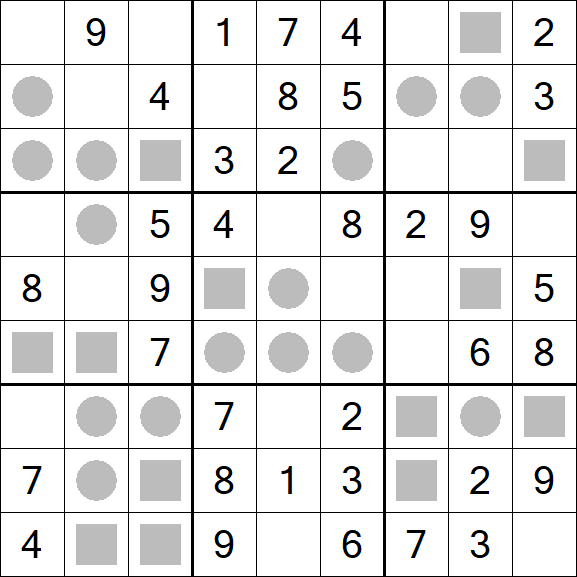 Even-Odd Sudoku - Einfach