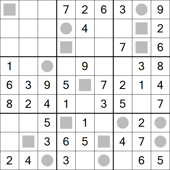 Even-Odd Sudoku - Einfach