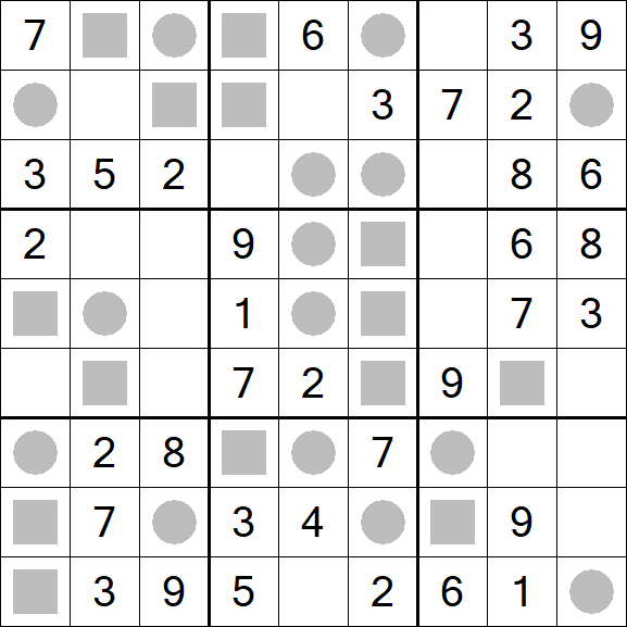 Even-Odd Sudoku - Einfach