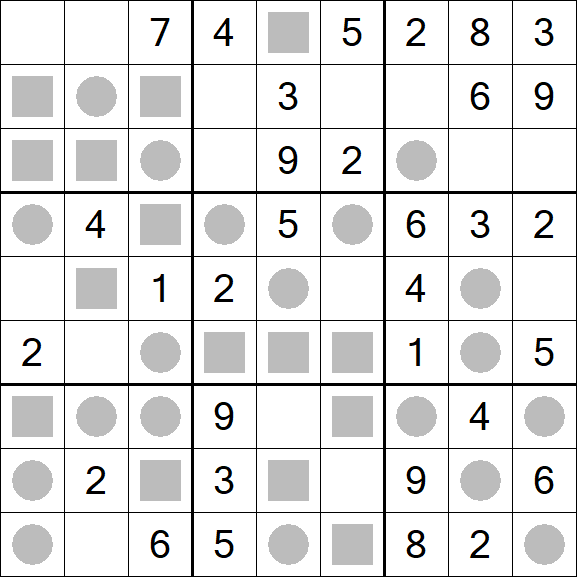Even-Odd Sudoku - Einfach