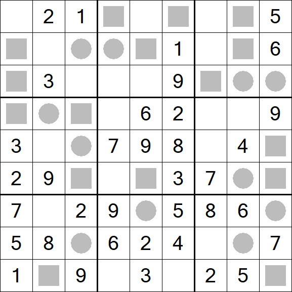 Even-Odd Sudoku - Einfach
