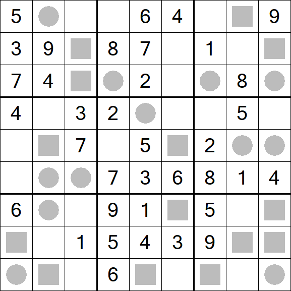 Even-Odd Sudoku - Einfach