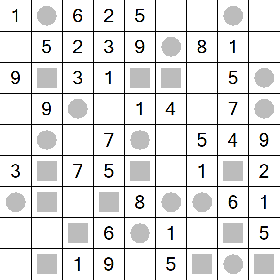 Even-Odd Sudoku - Easy