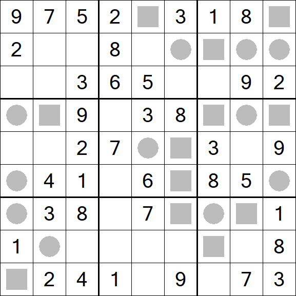Even-Odd Sudoku - Einfach