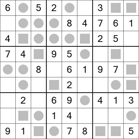 Even-Odd Sudoku - Einfach