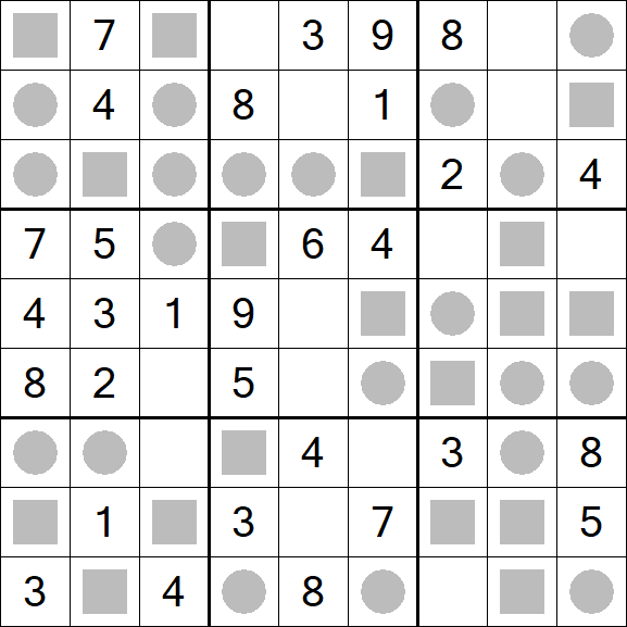 Even-Odd Sudoku - Einfach