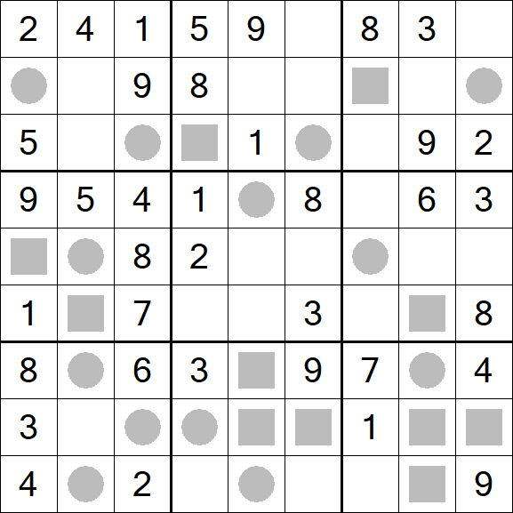 Even-Odd Sudoku - Einfach