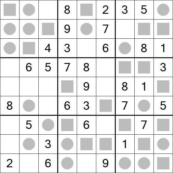 Even-Odd Sudoku - Einfach