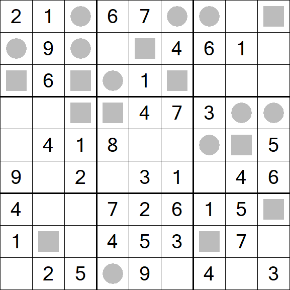 Even-Odd Sudoku - Einfach