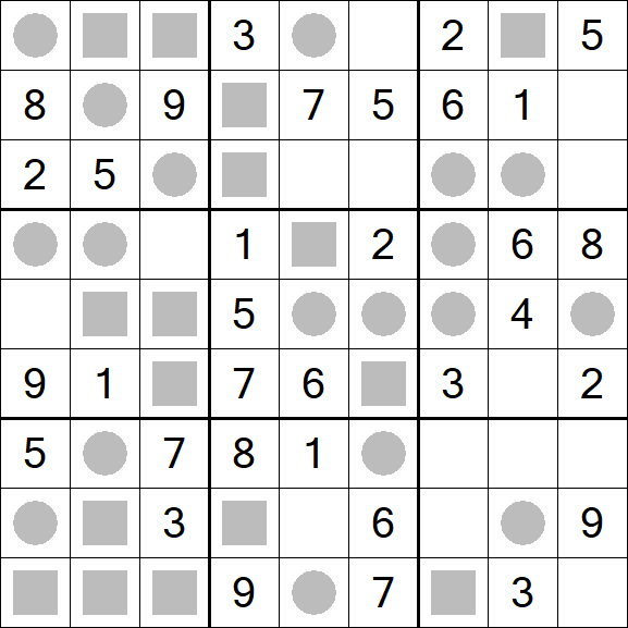 Even-Odd Sudoku - Einfach