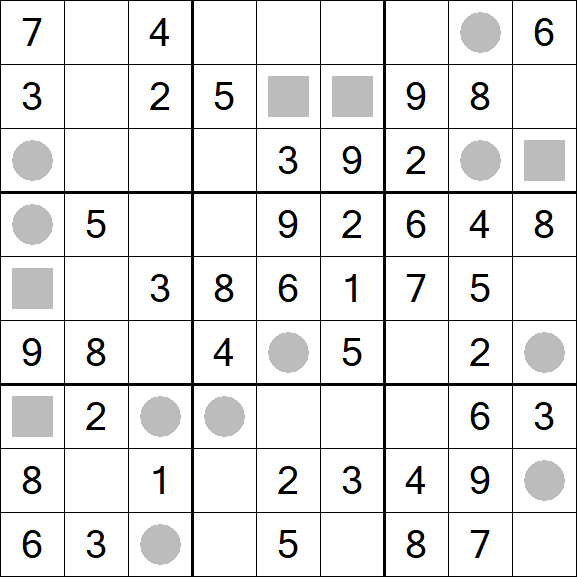 Even-Odd Sudoku - Einfach