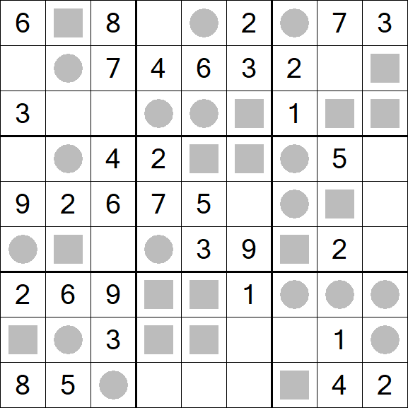 Even-Odd Sudoku - Einfach