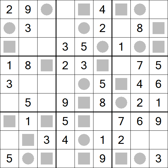 Even-Odd Sudoku - Einfach