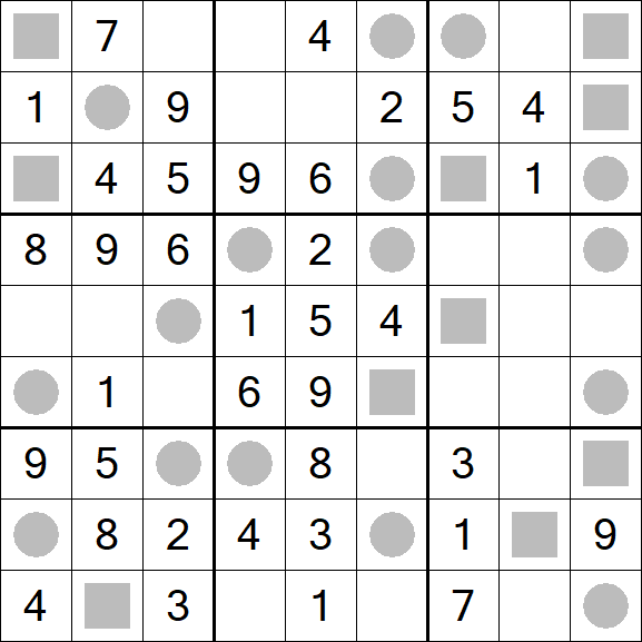 Even-Odd Sudoku - Einfach