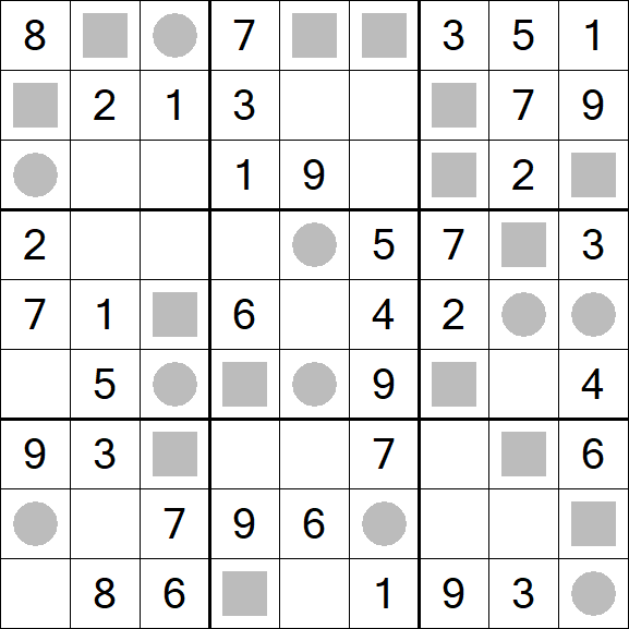 Even-Odd Sudoku - Einfach